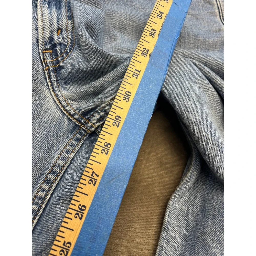 Levi's 550 Relaxed Fit Men's Jeans W40‎ L30 Blue Denim Casual Classic black bat